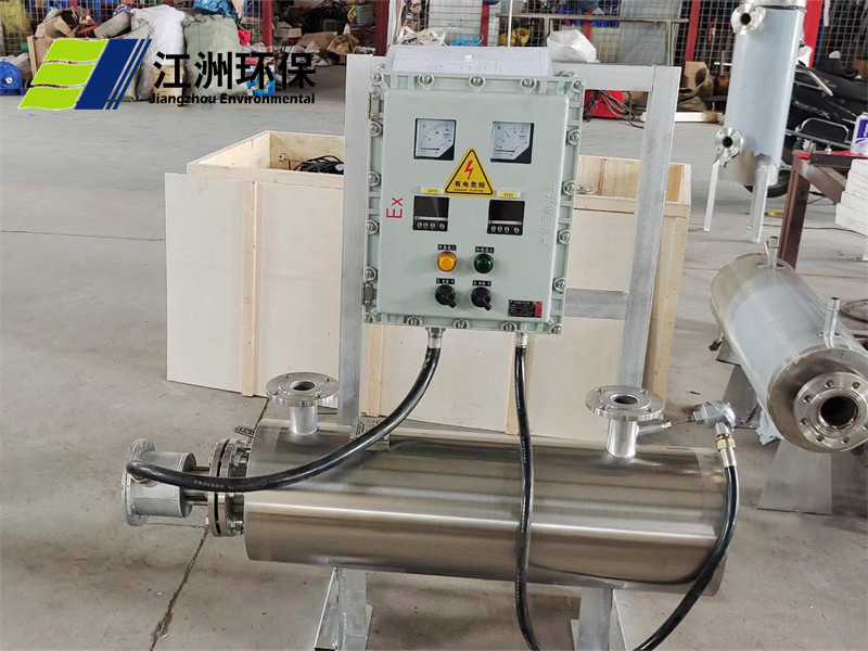 10KW一体式氮气防爆管道加热器